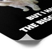 Hond Maltees Kleine Maltese Hond Ontwerp Grappige Poster (Hoek)