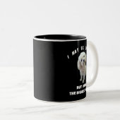 Hond Maltees Kleine Maltese Hond Ontwerp Grappige Tweekleurige Koffiemok (Voorkant rechts)