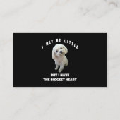 Hond Maltees Kleine Maltese Hond Ontwerp Grappige Visitekaartje (Achterkant)