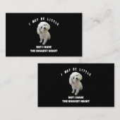 Hond Maltees Kleine Maltese Hond Ontwerp Grappige Visitekaartje (Voorkant / Achterkant)