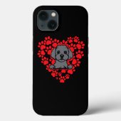 Hond Maltese Lapdog Liefhebbers Loveheart 3 Case-Mate iPhone Case (Achterkant)