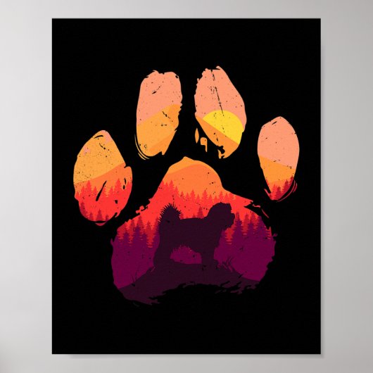 Hond Maltese Poot Maltese Shih Tzu Hond Mam Papa M Poster (Voorkant)