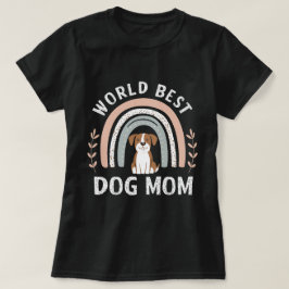 Hond Mam Boho Rainbow T-shirt