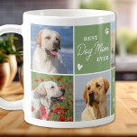 HOND MAM Custom 7 Fotocollage Moederdag Koffiemok<br><div class="desc">Introductie van onze moderne en stijlvolle Dog Mom mok, het perfecte cadeau voor elk hondenliefhebber! Deze chique mok heeft een moderne aangepaste fotocollage en de gepersonaliseerde boodschap om je liefde voor je harige vriend te shows. Als een hond moeder is er niets beter dan knuffelen met je puppy en een...</div>