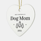 Hond Mam Eerste Kerstmis Ornament (Links)