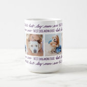 HOND MAM Gepersonaliseerd 4 Fotocollage Koffiemok (Center)