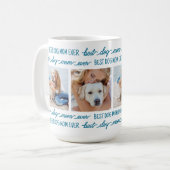 HOND MAM Gepersonaliseerd 4 Pet Foto's Koffiemok (Voorkant links)