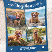 HOND MAM Gepersonaliseerde Afbeeldingen Collage Ee Fleece Deken