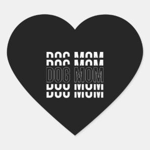 HOND MAM - Grappig Moeder T-shirt Hart Sticker