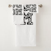 Hond Mam In Leuke Dalmatische Print Aangepaste Naa Bad Handdoek (Insitu)