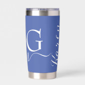 Hond Mam Pawprint gepersonaliseerd Geïsoleerde Drinkbeker (Achterkant)