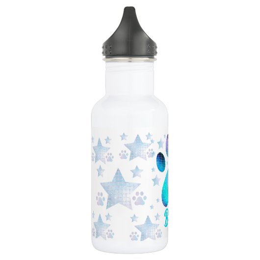 Hond mam poot aangepaste foto waterfles  (Links)