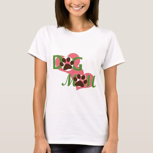 Hond Mam T-shirt voor honden moeders (Voorkant)
