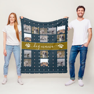 Hond Mama, 5 Foto Fleece Deken