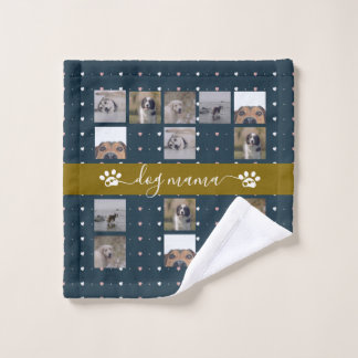Hond Mama, 5 foto Washandje