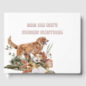 Hond mama en papa bruiloft gastenboek (Voorkant)