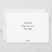 Hond Mama Happy Moederdag Bloemen Feestdagenkaart (Achterkant)