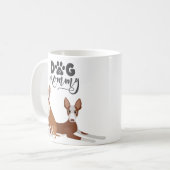 Hond Mama Ibizan Hound Pharaoh Podenco Koffiemok (Voorkant links)