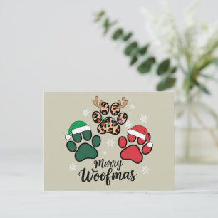 Hond Mama Kerstmis Prettig Kerstfeest Hond Liefheb Feestdagenkaart