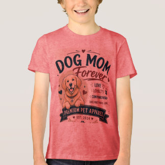 hond mama voor altijd ontwerp Tri-Blend shirt