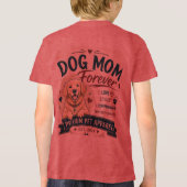 hond mama voor altijd ontwerp Tri-Blend shirt (Achterkant)