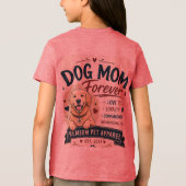 hond mama voor altijd ontwerp Tri-Blend shirt (Achterkant)