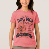 hond mama voor altijd ontwerp Tri-Blend shirt (Voorkant)
