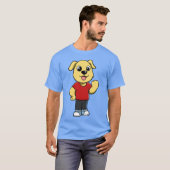 Hond Man meisje vrienden T-shirt (Voorkant volledig)
