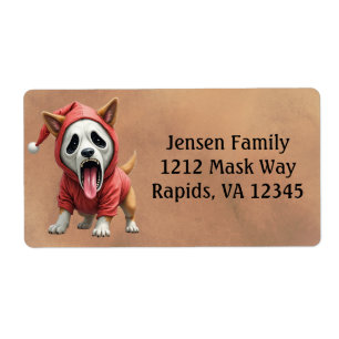 Hond Masker Halloween  Etiket