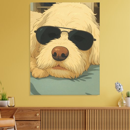 Hond Max Canvas Afdruk (Insitu (Woonkamer))