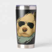 Hond Max Geïsoleerde Tumbler Drinkbeker (Voorkant)