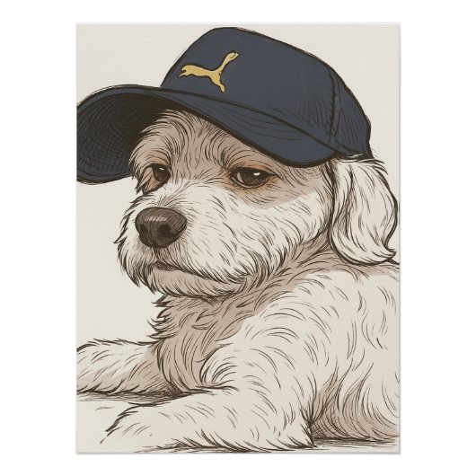 Hond Max Perfect Poster (Voorkant)