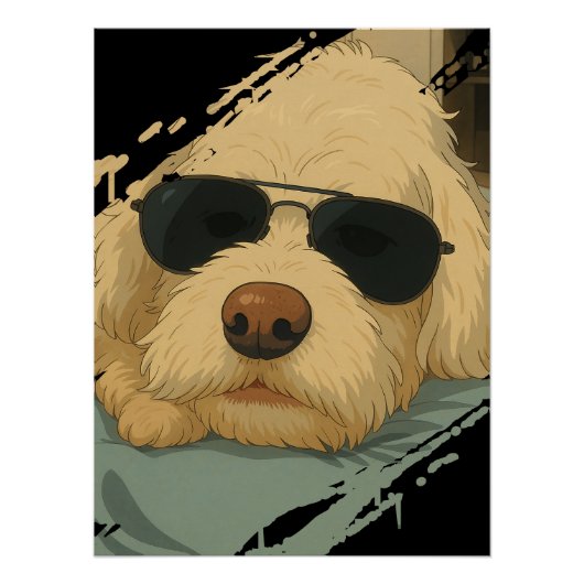 Hond Max Perfect Poster (Voorkant)