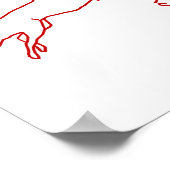 Hond Meisje Agility Poster (Hoek)