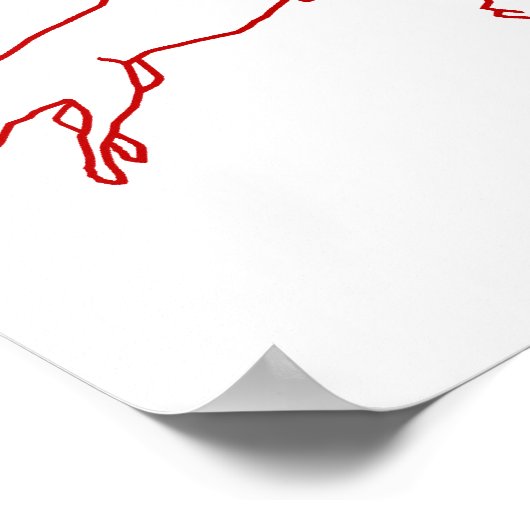 Hond Meisje Agility Poster (Hoek)