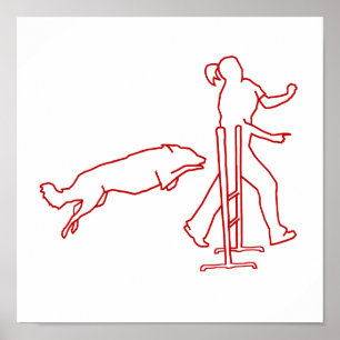 Hond Meisje Agility Poster