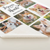 Hond Memorial Forever in ons hart Foto Collage Sherpa Deken (3/4)