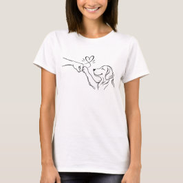 Hond & Mens Fist Bump, Hond Liefhebber. T-shirt