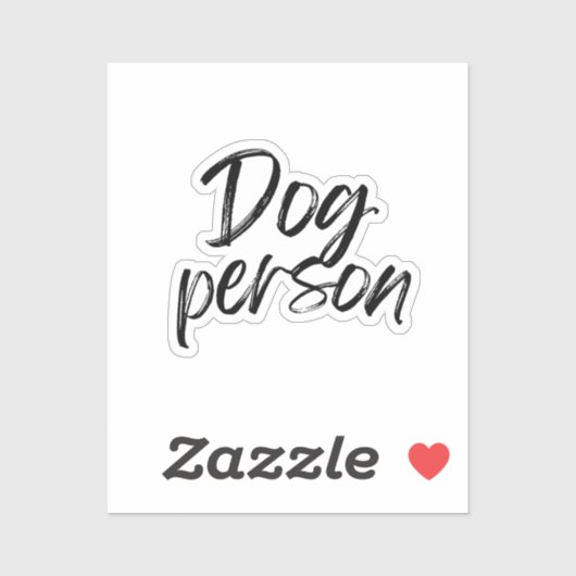 Hond Mens Sticker (Vel)