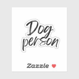 Hond Mens Sticker