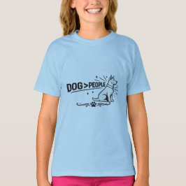 HOND > MENSEN – Grappig ontwerp voor hondenliefheb T-shirt