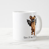 hond met bakboord grote koffiekop (Voorkant rechts)