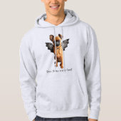 hond met bakboord hoodie (Voorkant)