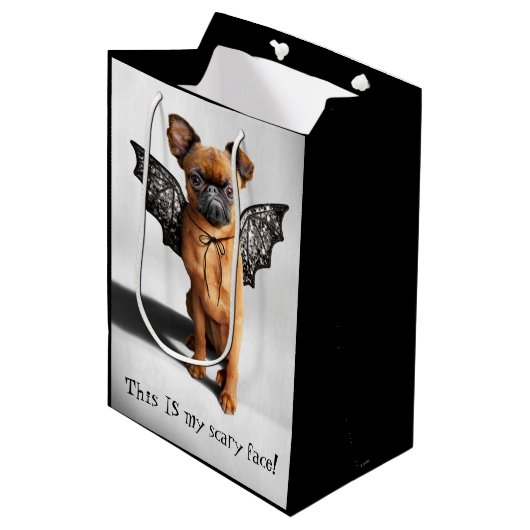 hond met bakboord medium cadeauzakje (Voorkant Gekanteld)