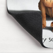 hond met bakboord muismat (Hoek)