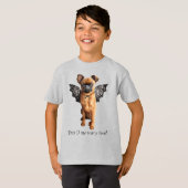 hond met bakboord t-shirt (Voorkant volledig)