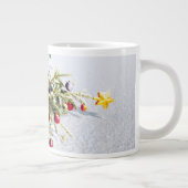 Hond met boom in sneeuw grote koffiekop (Rechts)