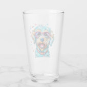 Hond met Bril Glas (Achterkant)