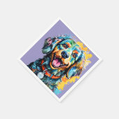 Hond met Bril Servet (Hoek)