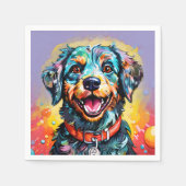 Hond met Bril Servet (Voorkant)